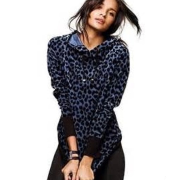 victoria secret leopard hoodie